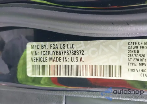 2023 Jeep Grand Cherokee 4Xe Limited 4Xe z USA, uszkodzony, nr VIN 1C4RJYB67P8788372